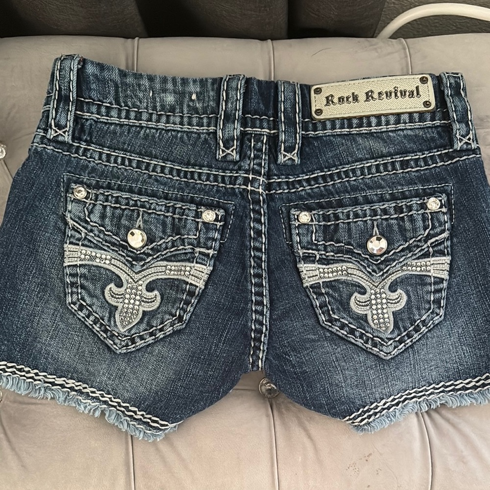 Rock Revival Women's Blue Denim Shorts